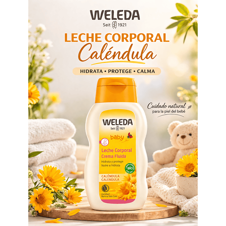 Leche Corporal De Calendula 200 Ml Weleda 3