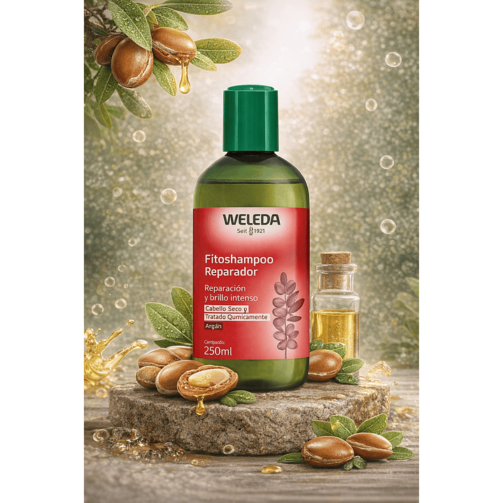 Fitoshampoo Reparador De Argán Weleda 250 ml 5