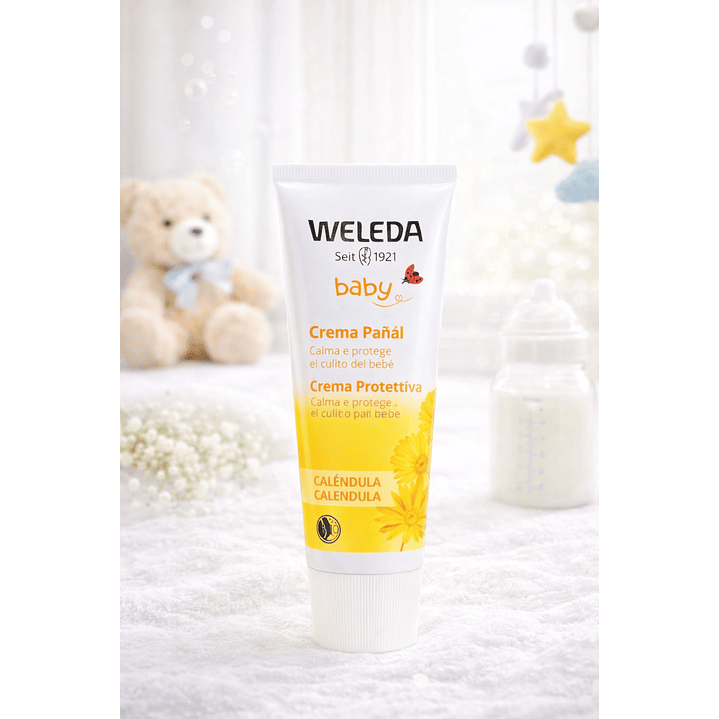 Kit Weleda Baby Shampoo Y el Gel + Aceite Corporal + Crema Pañal  4