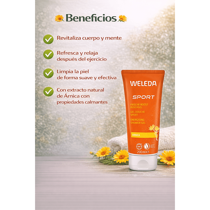 Kit Weleda Aceite Para Masaje Con Árnica 100ml + Gel De Ducha Árnica 200ml 5