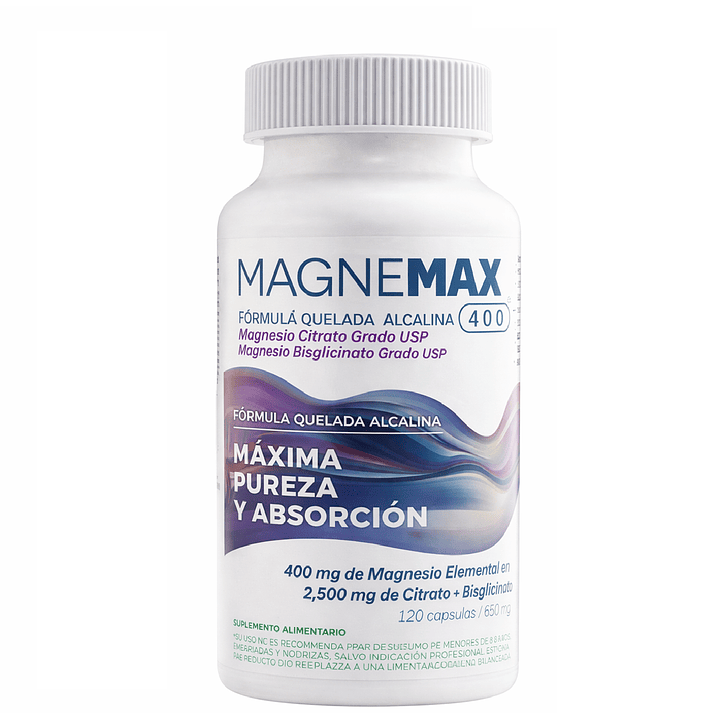 Magnemax 400 Vital & Young 120 Cápsulas Magnesio 1