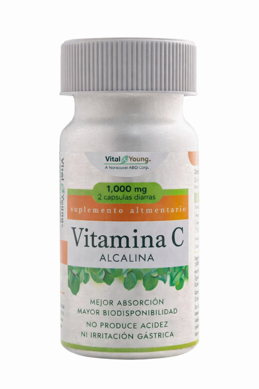 Vitamina C Alcalina 60 Cápsulas Vital & Young