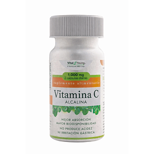 Vitamina C Alcalina 60 Cápsulas Vital & Young