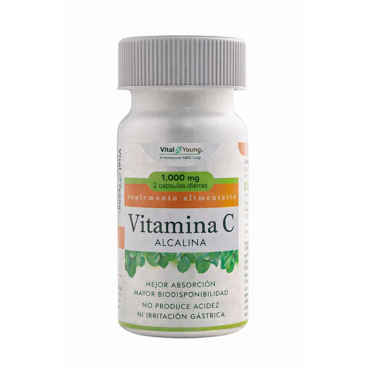 Vitamina C Alcalina 60 Cápsulas Vital & Young 1