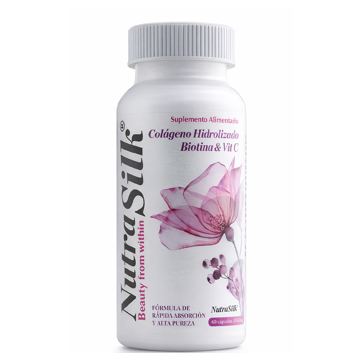Nutrasilk 60 Cápsulas Cabello Piel y Uñas 450 mg Vital & Young