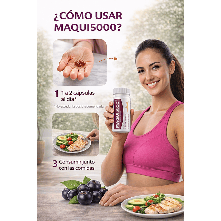 Maqui5000 75% 30 Cápsulas Antioxidante Natural 4