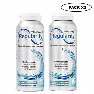 Regularity 90 Cápsulas 775 mg Regulador Digestivo Pack x2