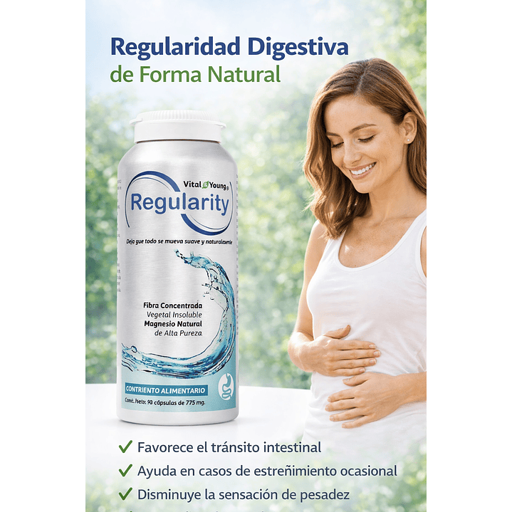 Regularity 90 Cápsulas 775 mg Regulador Digestivo Pack x3 4
