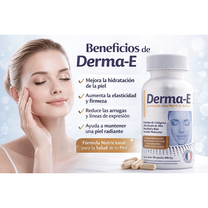 Derma E 90 Cápsulas 490 mg Salud de la Piel Pack x3 4