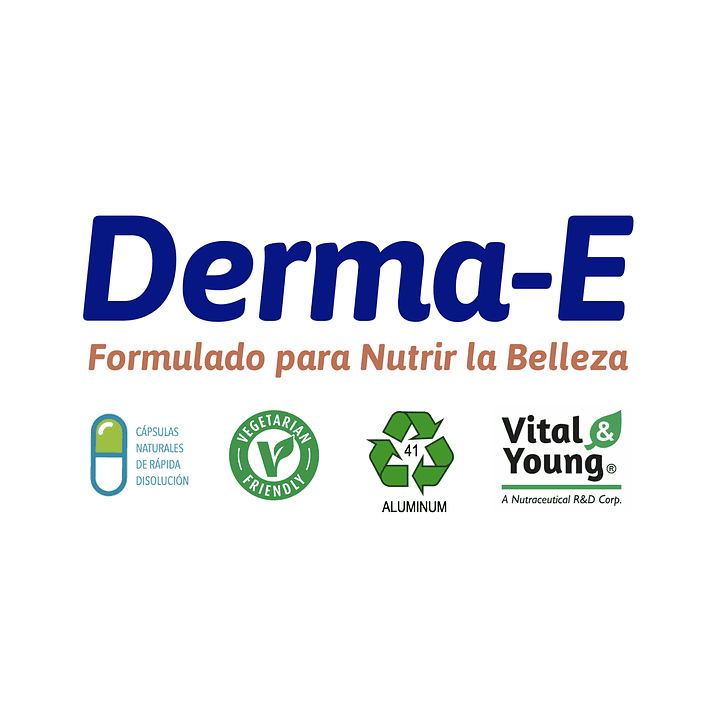 Derma E 90 Cápsulas 490 mg Salud de la Piel Pack x3 7