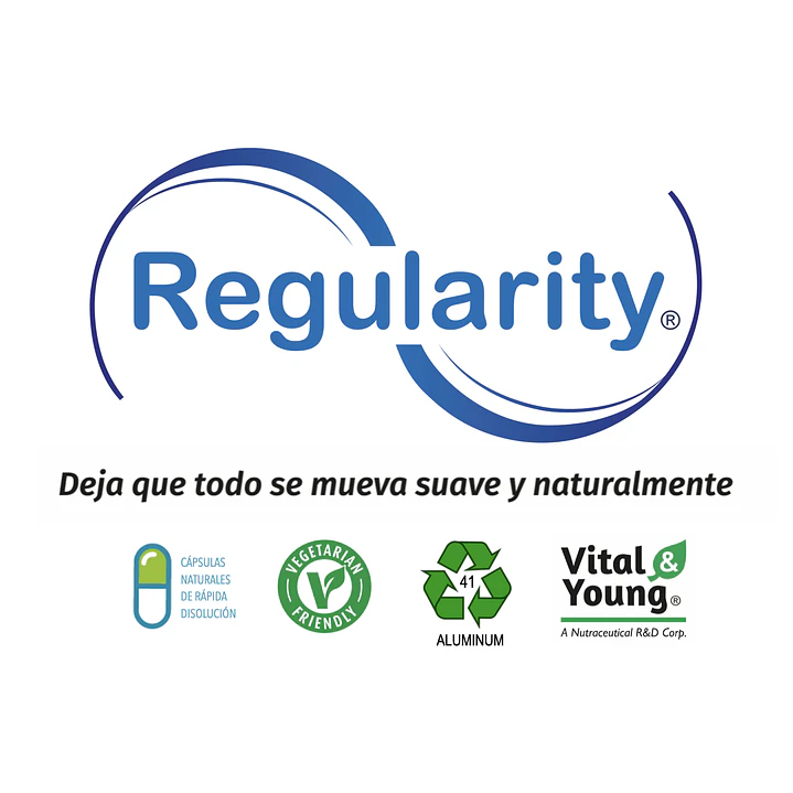 Regularity 90 Cápsulas 775 mg Regulador Digestivo Pack x3 11