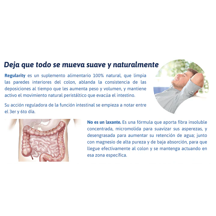 Regularity 90 Cápsulas 775 mg Regulador Digestivo Pack x3 10