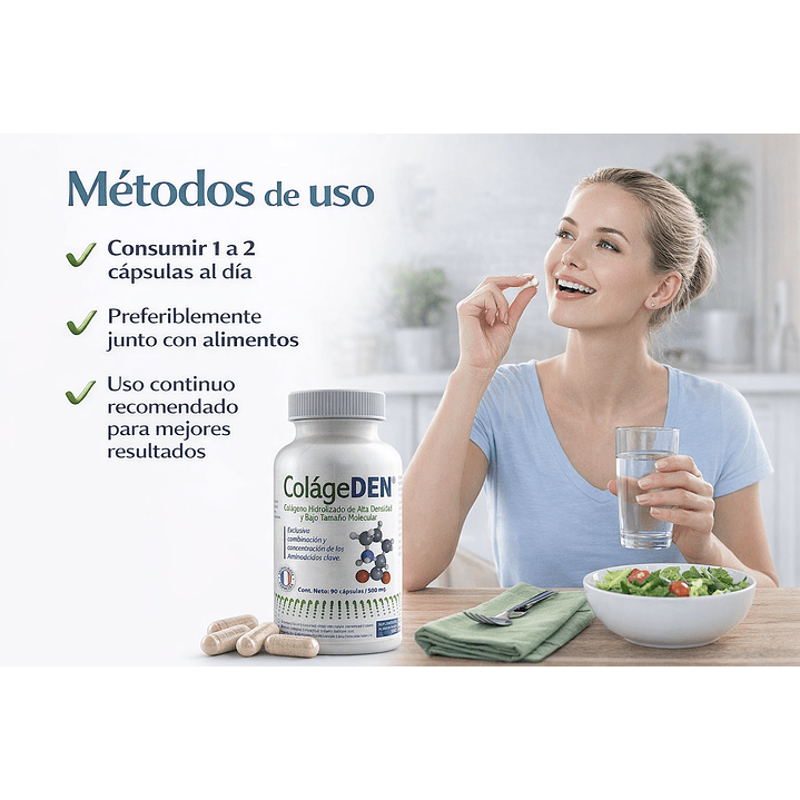 ColageDen Colageno Hidrolizado Vital And Young 500MG X90 Pack x2 6