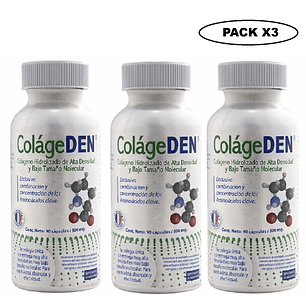 ColageDen Colageno Hidrolizado Vital And Young 500MG X90 Pack x3