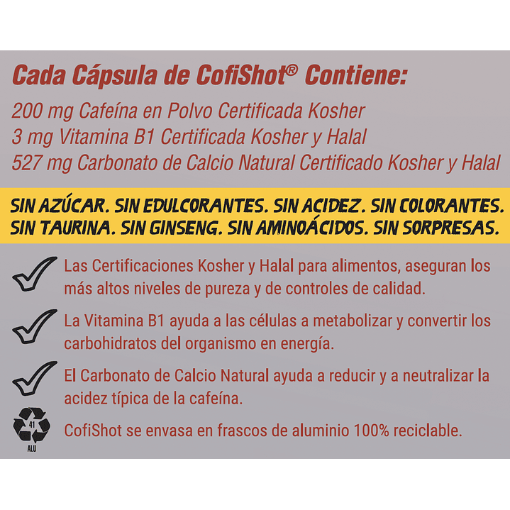 Cofishot 30 Cápsulas 730 mg Energía y Vitalidad Pack x3 8