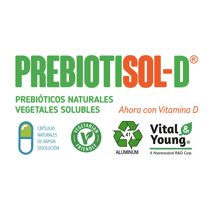 Prebiotisol D 60 Cápsulas 600 mg Salud Digestiva Pack x3 8