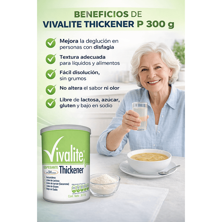 Vivalite Espesante Food Thickener Plus 300g Caja X6 4
