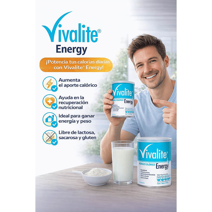  Vivalite Energy (Módulo Calórico) 500g Caja x6 4