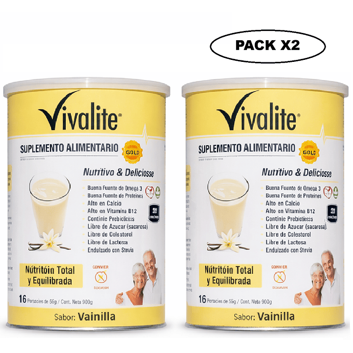  Vivalite Gold Vainilla 900g Pack X2 1