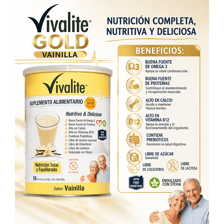  Vivalite Gold Vainilla 900g Pack X2 3