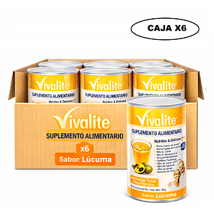 Vivalite Suplemento De 900 Grs - Sabor Lúcuma Sabor Lucuma Caja x6