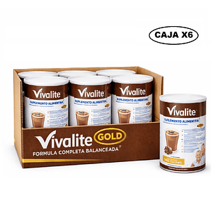Vivalite Gold Chocolate Formula Completa Balanceada 900g Caja x6