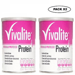 Vivalite Protein Tarro 275 Gramos Pack x2 