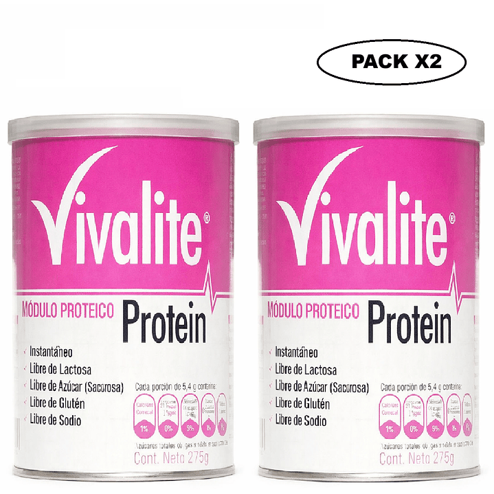 Vivalite Protein Tarro 275 Gramos Pack x2  1
