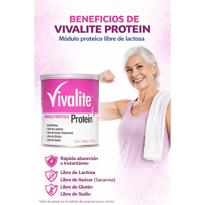 Vivalite Protein Tarro 275 Gramos Caja x6  5