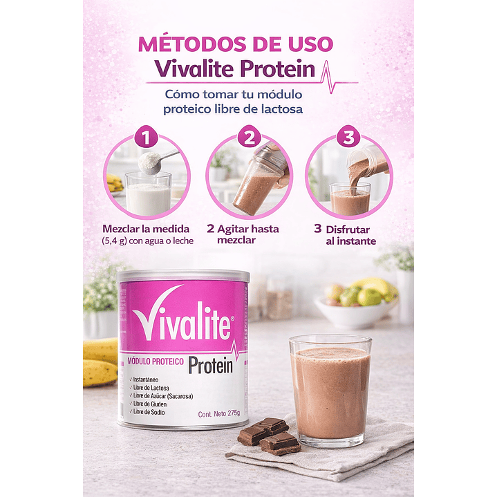 Vivalite Protein Tarro 275 Gramos Caja x6  6