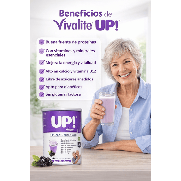 Vivalite Up 900g Formula Completa Balanceada Caja x6 4