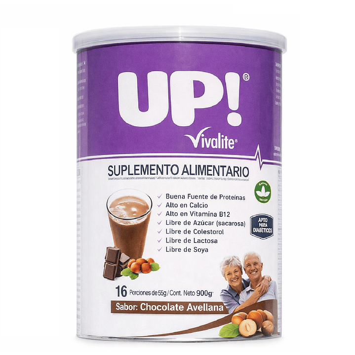 Vivalite Up! Suplemento Alimentario Chocolate Avellana 900g Pack x3 2