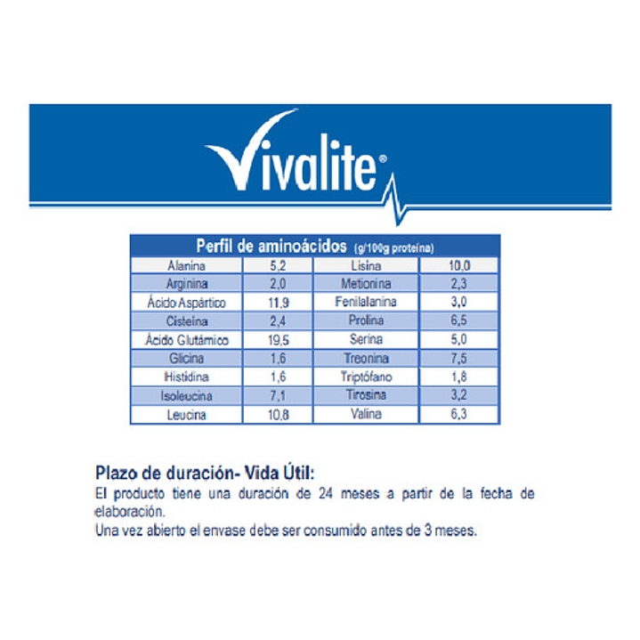 Vivalite Whey Protein Sin Sabor 300g Caja x6 8