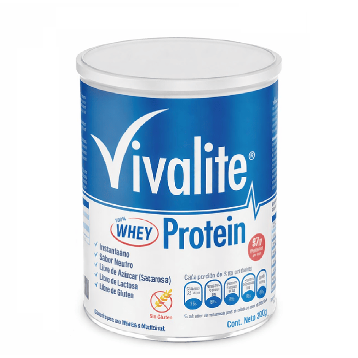 Vivalite Whey Protein Sin Sabor 300g Caja x6 2