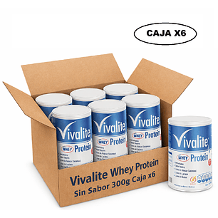 Vivalite Whey Protein Sin Sabor 300g Caja x6