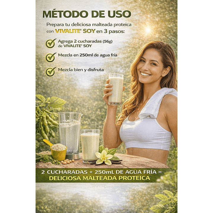 Vivalite Suplemento Soy Vainilla Francesa 900gr Apto Veganos Pack x3 4