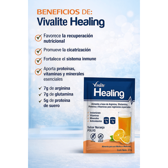 Vivalite Healing Suplemento Sobre 27g  2