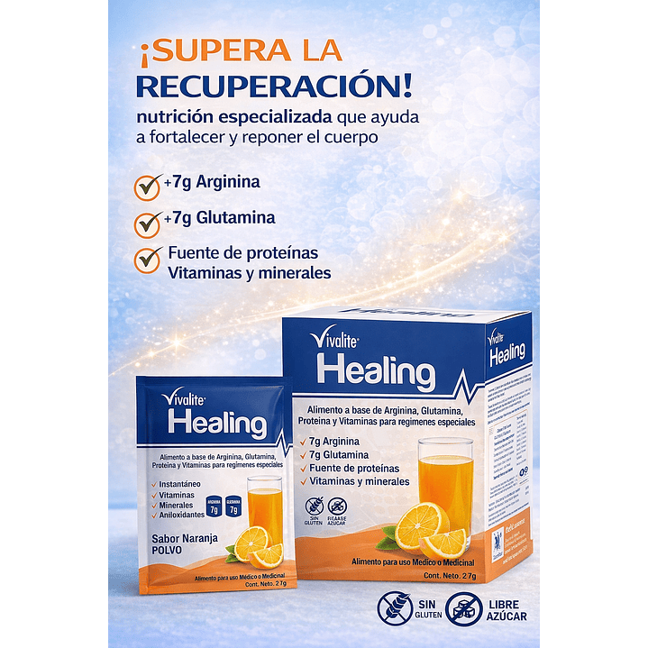 Vivalite Healing Suplemento Sobre 27g  4
