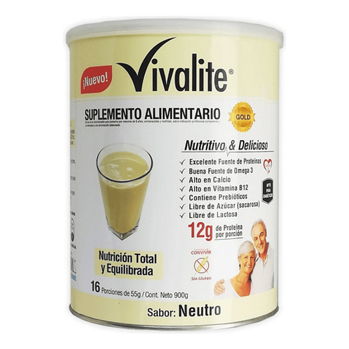 Vivalite Gold Neutro Formula Completa Balanceada 900g Pack x3 2