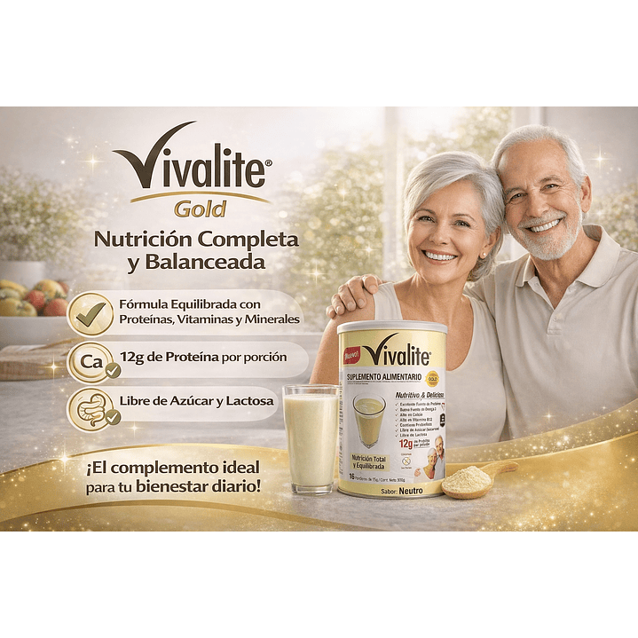 Vivalite Gold Neutro Formula Completa Balanceada 900g Pack x3 5