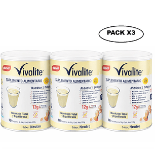 Vivalite Gold Neutro Formula Completa Balanceada 900g Pack x3
