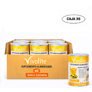 Vivalite Suplemento De 900 Grs - Sabor Lúcuma Sabor Lucuma Caja x6