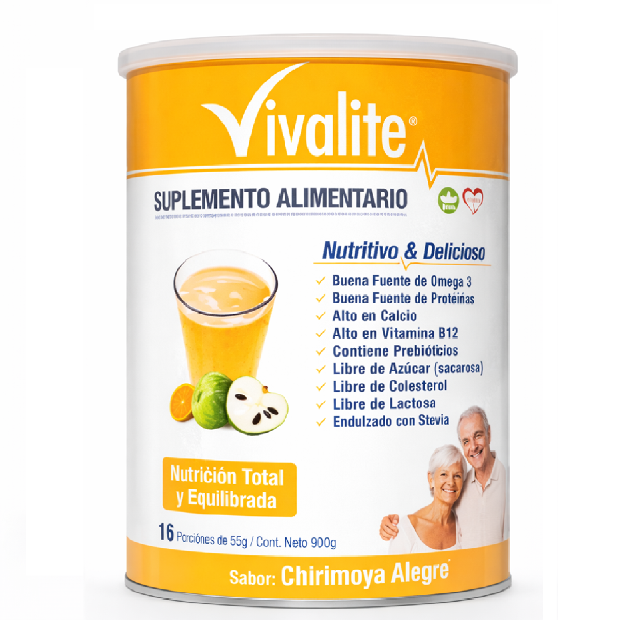Vivalite Gold 900g Formula Completa Y Balanceada Sabor Chirimoya