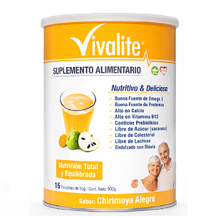 Vivalite Gold 900g Formula Completa Y Balanceada Sabor Chirimoya