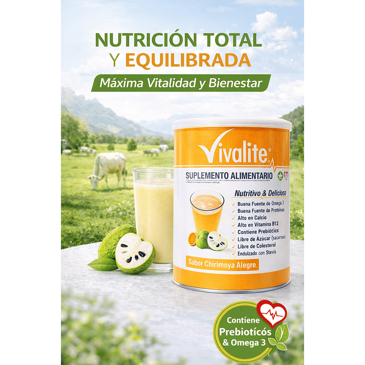 Vivalite Gold 900g Formula Completa Y Balanceada Sabor Chirimoya Pack x2 3