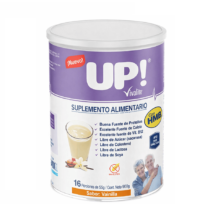 Vivalite Up Con Hmb Suplemento Alimentario Vainilla 900g 2