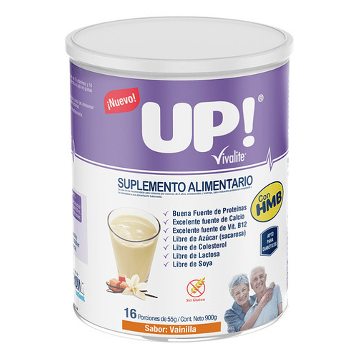 Vivalite Up Con Hmb Suplemento Alimentario Vainilla 900g Caja x6  2