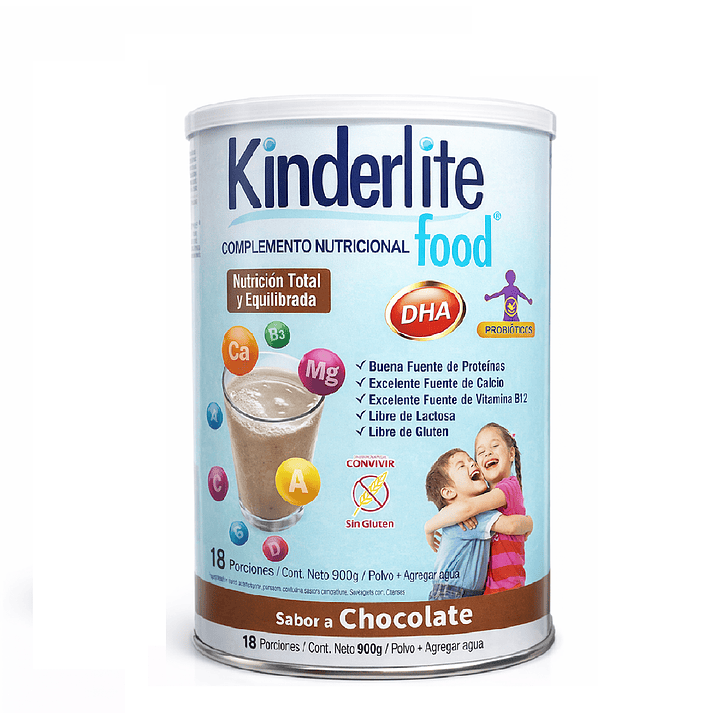Kinderlite Chocolate Complemento Nutricional Niños 900g  1