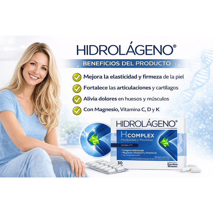 Hidrolágeno Complex 500 mg 30 Comprimidos Colágeno 3