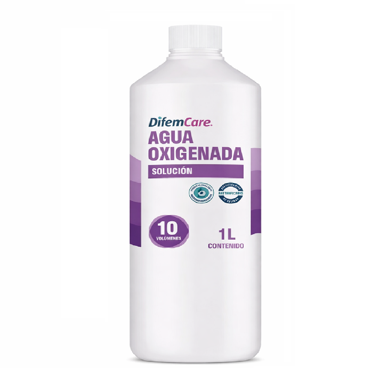 Agua Oxigenada 10 Vol Solución Antiséptica Difem 1000 ml